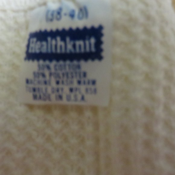 HEALTH KNIT LONG UNDERWEAR SET PANTS 34-36 AND TOP IS 38-40 - Picture 2 of 4